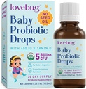 BABY PROBIOTIC DROPS 400 IU VITAMIN D 5 BILLION 20 ML LOVEBUG