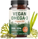 OMEGA-3 ALGAE OIL DHA+EPA 60 SOFTGELS MAV NUTRITION