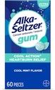 ALKA SELTZER GUM COOL MINT FLAVOR 60 PIECES