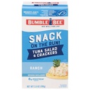 SNACK ON THE RUN TUNA SALAD & CRACKERS RANCH BUMBLE BEE 100 G