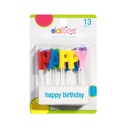 HAPPY BIRTHDAY CANDLES 13 CT DALLIES