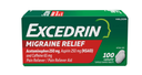 EXCEDRIN MIGRAINE RELIEF 100 CAP