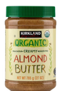 MANTEQUILLA DE ALMENDRA KIRKLAND CREAMY ALMOND BUTTER ORGANIC 765 GR
