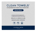 CLEAN SKIN CLUB TOWELS ORIGINAL 10 UNIDADES