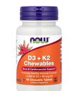 D3 + K2 5000 IU D3 + 90 MCG K2 x 90 CHEWABLES NOW