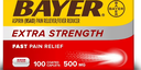 ASPIRIN EXTRA STRENGTH FAST PAIN RELIEF 500 MG 100 CAP BAYER