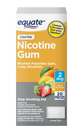 EQUATE NICOTINE GUM COATED FRUIT 2MG  X 20 PC
