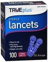 LANCETS 30G 100 UNID TRUEPLUS