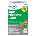 EQUATE NICOTINE GUM STOP SMOKING AID 4MG  X 100 PC OFERTA