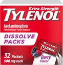 TYLENOL EXTRA STRENGTH DISSOLVE PACKS BERRY ADULTS 30 UNID
