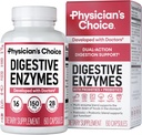 DIGESTIVE ENZYMES DUAL ACTION 60 CAP PHYSICIANS CHOICE
