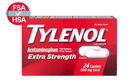 TYLENOL EXTRA STRENGTH 500 MG 24 CAP