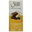 CHOCOLATE SUN CRISPIE BANANA MIX 70% CACAO 100 GR OFERTA