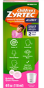 ZYRTEC CHILDRENS BUBBLE GUM FLAVOR 1MG 118 ML
