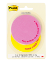 POST-IT NOTES CIRCULARES ROSA Y AMARILLO 2 BLOCKS