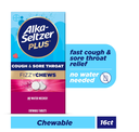 ALKA -SELTZER PLUS COUGH&SORETHROAT FIZZYCHEWS 16 TAB