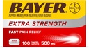 ASPIRIN EXTRA STRENGTH FAST PAIN RELIEF 500 MG 100 CAP BAYER OFERTA