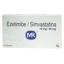 EZETIMIBE - SIMVASTATINA 10 MG - 20 MG  14 TAB MK