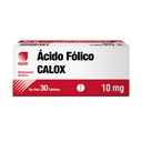 ÁCIDO FÓLICO 10 MG 30 TAB CALOX