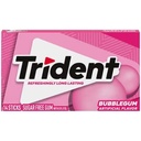 CHICLE TRIDENT BUBBLEGUM 14 STICKS