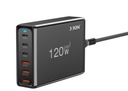 XKIN CARGADOR GAN3 XK-A120P 6 PUERTOS 120W